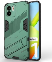 Xiaomi Redmi A1 / A2 Hoesje Shockproof Kickstand Back Cover Groen