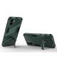 Xiaomi Redmi A1 / A2 Hoesje Shockproof Kickstand Back Cover Groen