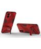 Xiaomi Redmi A1 / A2 Hoesje Shockproof Kickstand Back Cover Rood