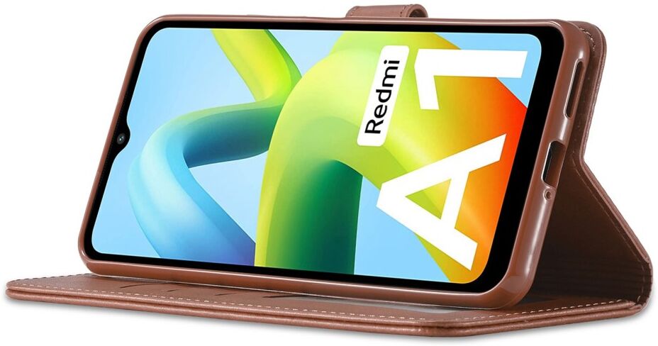 LC.IMEEKE Xiaomi Redmi A1 / A2 Hoesje Portemonnee Book Case Bruin afbeelding 6
