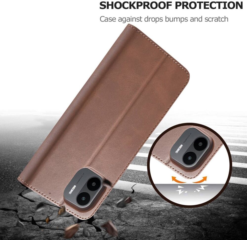 LC.IMEEKE Xiaomi Redmi A1 / A2 Hoesje Portemonnee Book Case Bruin afbeelding 8