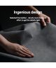 X&E OnePlus 10T Hoesje met Kunstleer Coating Back Cover Grijs