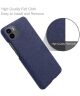 Xiaomi Redmi A1 / A2 Hoesje met Stoffen Afwerking Back Cover Blauw