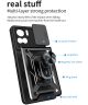 Motorola Edge 30 Ultra Hoesje Camera Slider en Kickstand Ring Zwart
