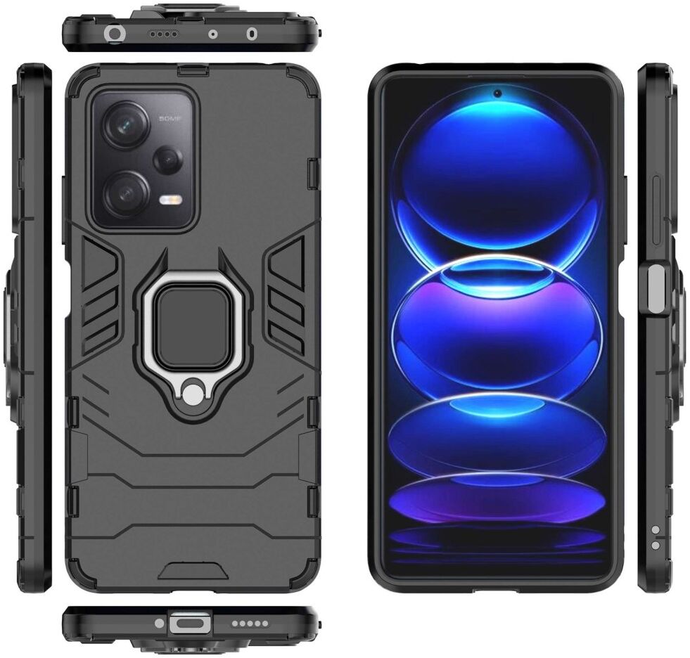 Xiaomi Redmi Note 12 Pro/Poco X5 Pro Hoesje met Kickstand Zwart afbeelding 6