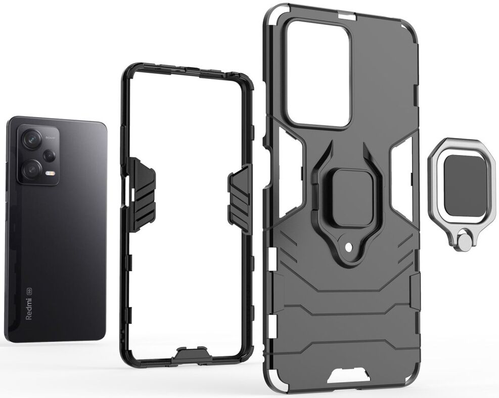 Xiaomi Redmi Note 12 Pro/Poco X5 Pro Hoesje met Kickstand Blauw afbeelding 4