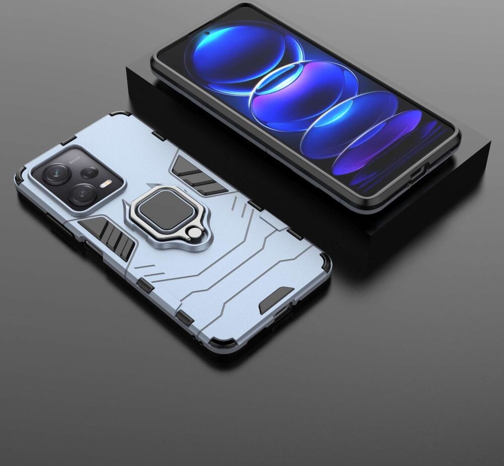 Xiaomi Redmi Note 12 Pro/Poco X5 Pro Hoesje met Kickstand Blauw afbeelding 5