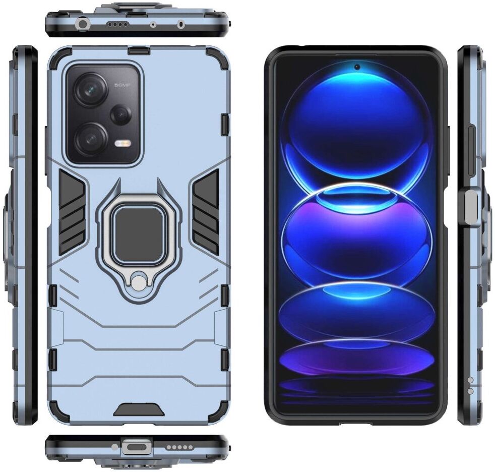 Xiaomi Redmi Note 12 Pro/Poco X5 Pro Hoesje met Kickstand Blauw afbeelding 6