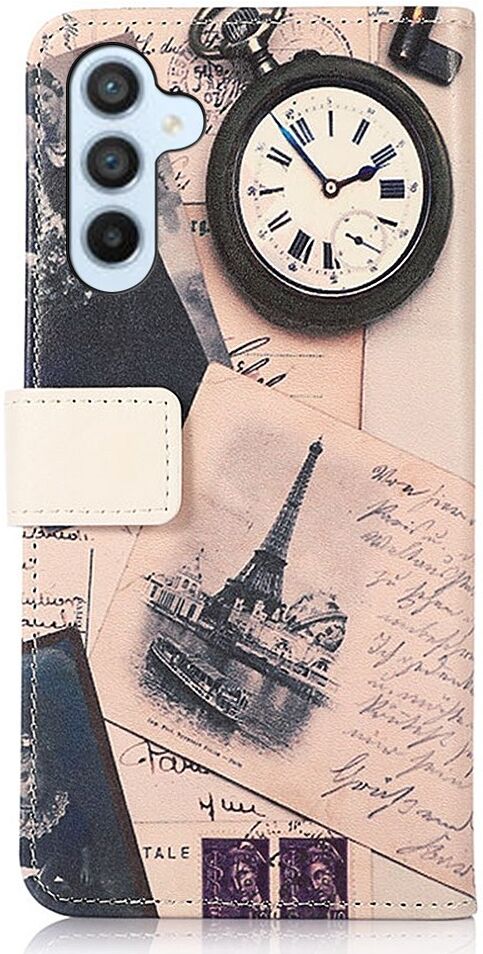 Samsung Galaxy A54 Hoesje Portemonnee Book Case Eiffeltoren Print afbeelding 5