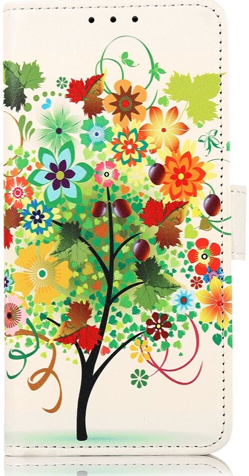 Samsung Galaxy A54 Hoesje Portemonnee Book Case Bloemen Boom Print afbeelding 6