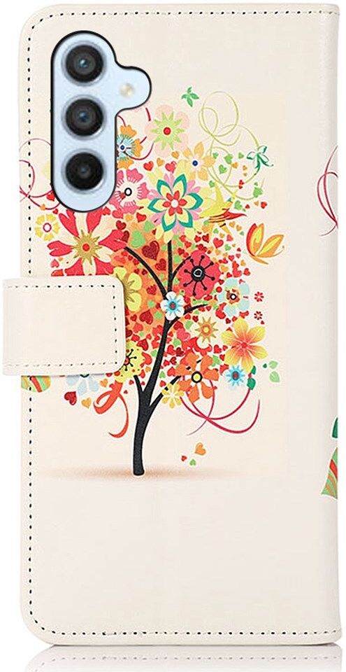 Samsung Galaxy A54 Hoesje Portemonnee Book Case Boom Print afbeelding 5