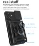 Samsung Galaxy A54 Hoesje met Camera Slider en Kickstand Ring Rood