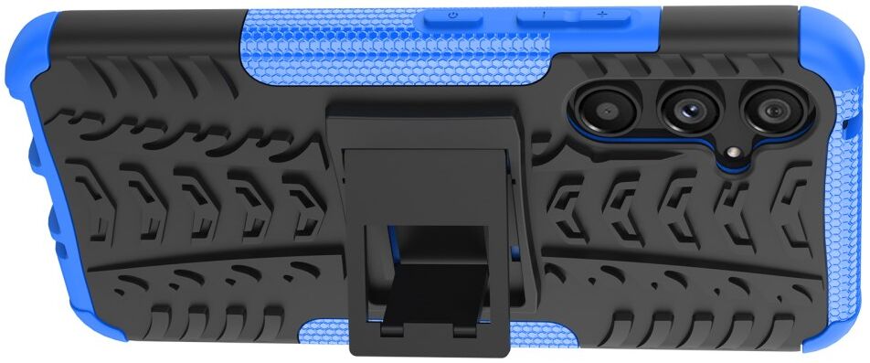 Samsung Galaxy A54 Hoes Robuust Hybride Back Cover Blauw afbeelding 5