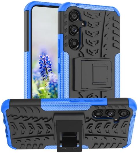 Samsung Galaxy A54 Hoes Robuust Hybride Back Cover Blauw afbeelding 1