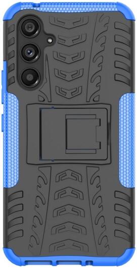 Samsung Galaxy A54 Hoes Robuust Hybride Back Cover Blauw afbeelding 2