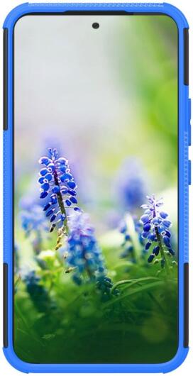Samsung Galaxy A54 Hoes Robuust Hybride Back Cover Blauw afbeelding 4