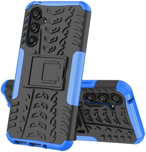 Samsung Galaxy A54 Hoes Robuust Hybride Back Cover Blauw afbeelding 8