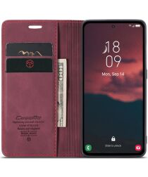 CaseMe 013 Samsung Galaxy A54 Hoesje Book Case met Pasjeshouder Rood