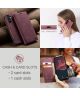 CaseMe 013 Samsung Galaxy A54 Hoesje Book Case met Pasjeshouder Rood