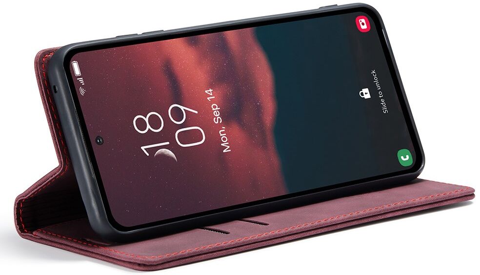 CaseMe 013 Samsung Galaxy A54 Hoesje Book Case met Pasjeshouder Rood afbeelding 8