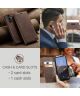 CaseMe 013 Samsung Galaxy A54 Hoesje Book Case met Pasjeshouder Coffee