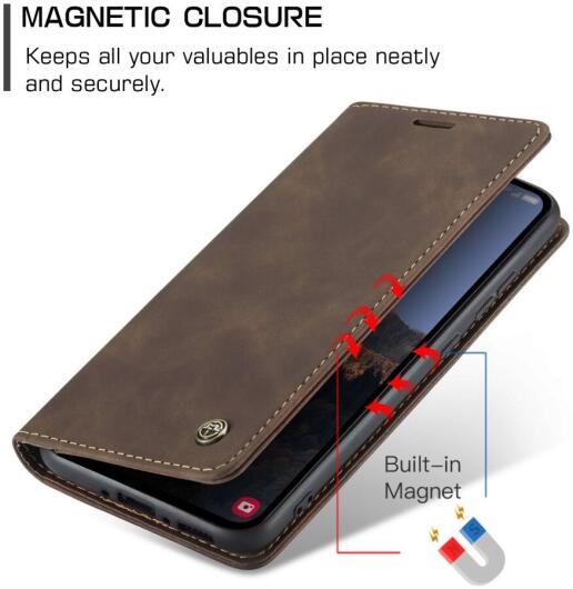 CaseMe 013 Samsung Galaxy A54 Hoesje Book Case met Pasjeshouder Coffee afbeelding 4