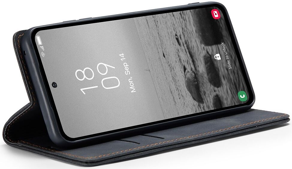 CaseMe 013 Samsung Galaxy A54 Hoesje Book Case met Pasjeshouder Zwart afbeelding 8