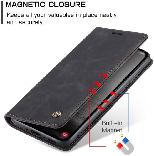 CaseMe 013 Samsung Galaxy A54 Hoesje Book Case met Pasjeshouder Zwart afbeelding 4