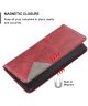 Motorola Moto G 5G (2023) Hoesje Book Case Geometrie Design Rood