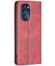 Motorola Moto G 5G (2023) Hoesje Book Case Geometrie Design Rood