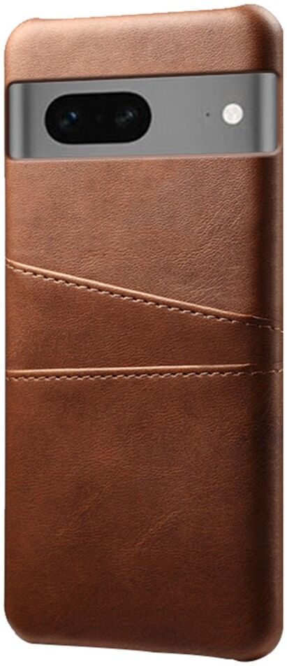 Google Pixel 7a Hoesje met Kaarthouder Back Cover Bruin afbeelding 1