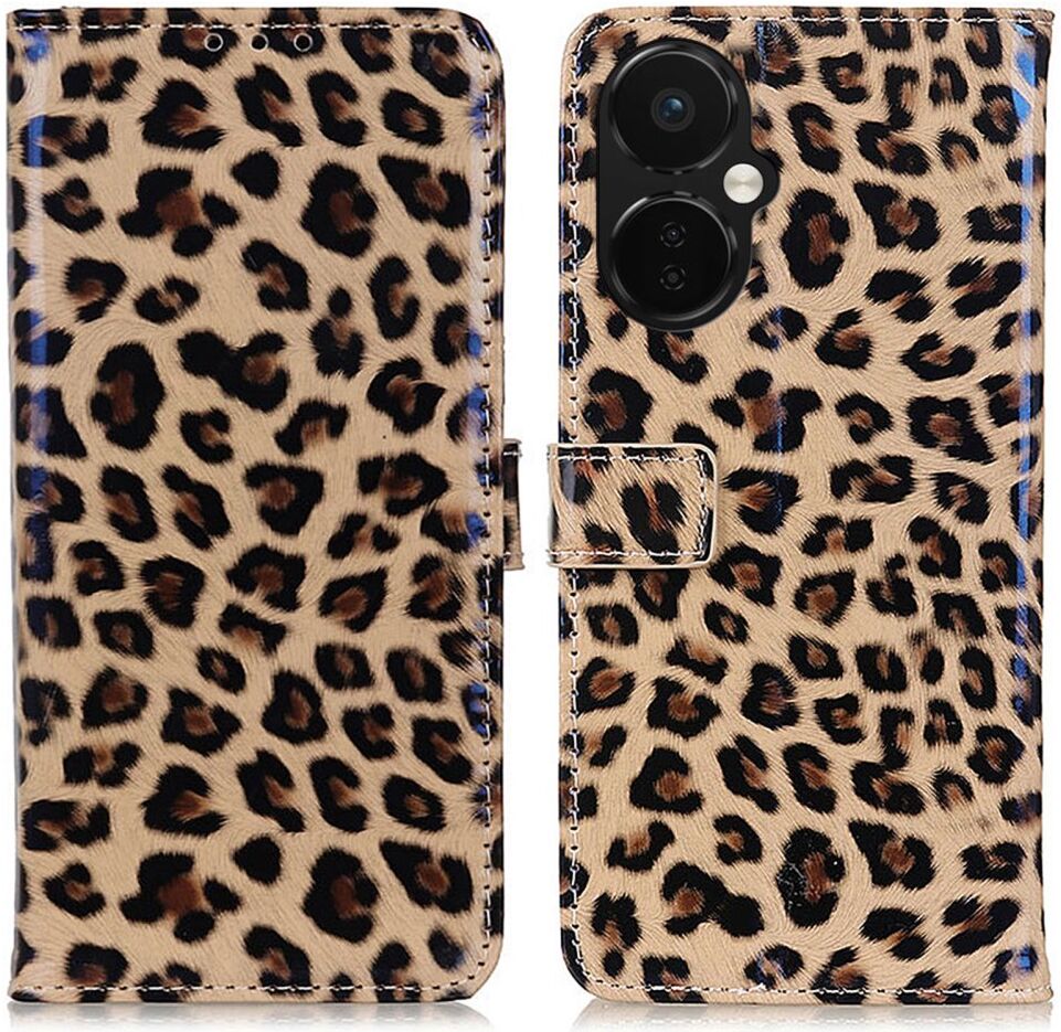 OnePlus Nord CE 3 Lite Hoesje Portemonnee Book Case Luipaard Print afbeelding 1