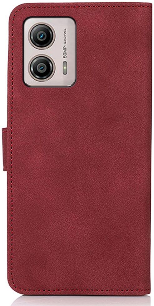 KHAZNEH Motorola Moto G53 / G13 / G23 Hoesje Retro Wallet Rood afbeelding 8