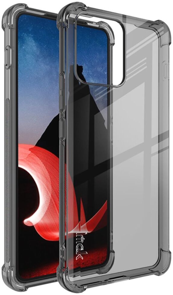 Imak Motorola Thinkphone Hoesje Schokbestendig TPU Transparant Zwart afbeelding 1