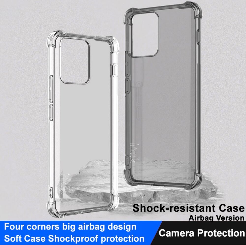 Imak Motorola Thinkphone Hoesje Schokbestendig TPU Transparant Zwart afbeelding 3