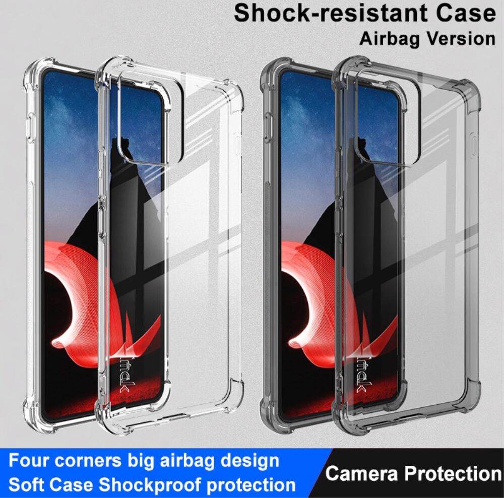 Imak Motorola Thinkphone Hoesje Schokbestendig TPU Transparant Zwart afbeelding 5