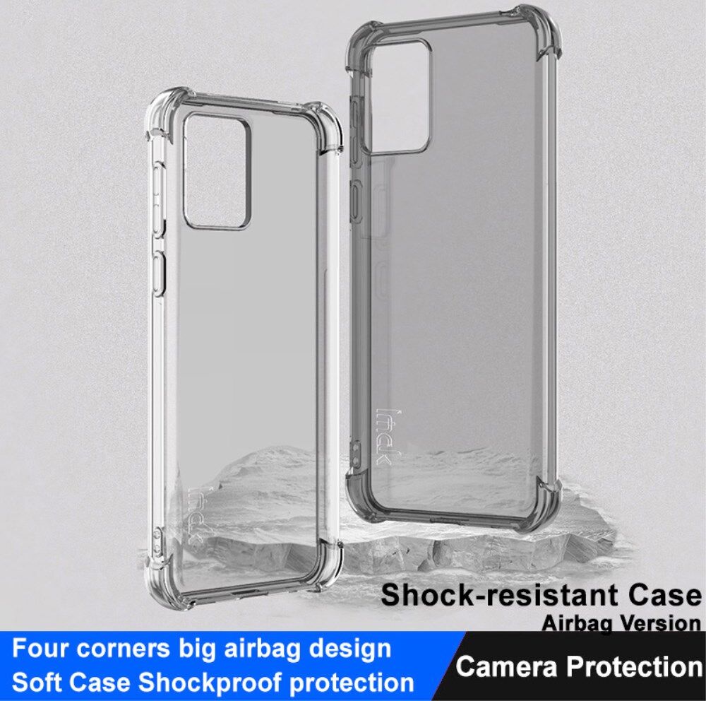 Imak Motorola Moto E13 Hoesje Schokbestendig TPU Transparant Zwart afbeelding 3