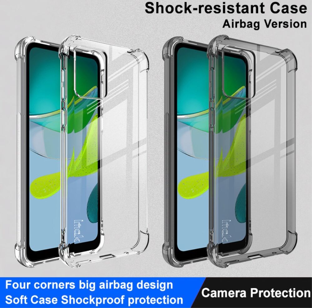 Imak Motorola Moto E13 Hoesje Schokbestendig TPU Transparant Zwart afbeelding 5