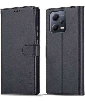 LC.IMEEKE Xiaomi Redmi Note 12 Pro/Poco X5 Pro Hoesje Book Case Zwart Hoesjes