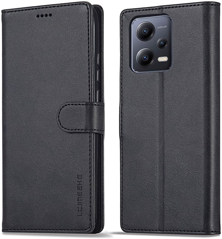 LC.IMEEKE Xiaomi Redmi Note 12 Pro/Poco X5 Pro Hoesje Book Case Zwart afbeelding 1