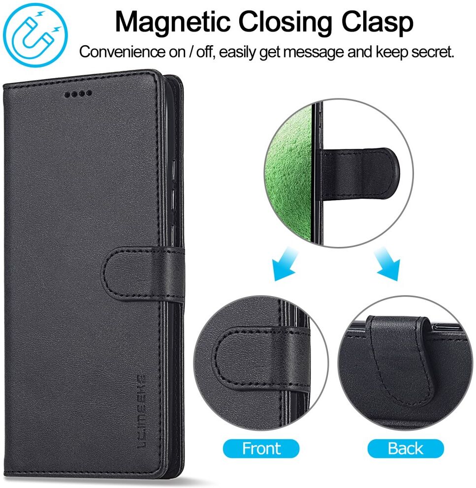 LC.IMEEKE Xiaomi Redmi Note 12 Pro/Poco X5 Pro Hoesje Book Case Zwart afbeelding 11