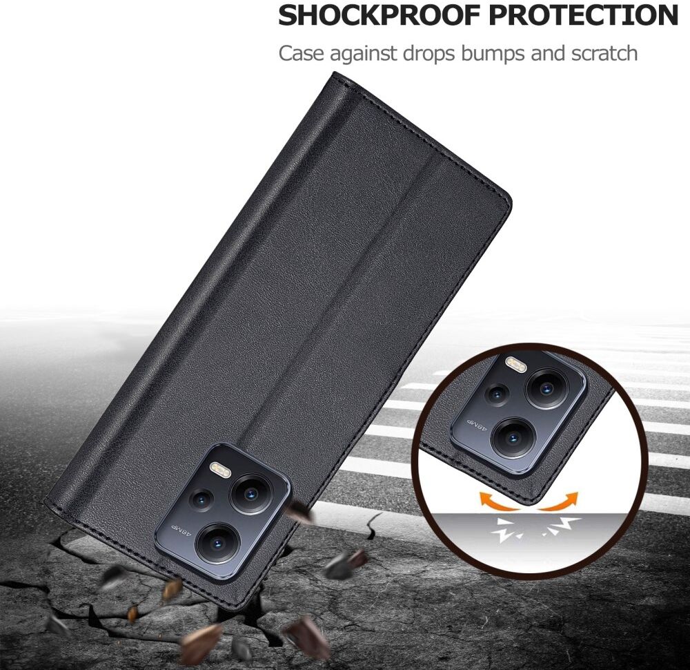 LC.IMEEKE Xiaomi Redmi Note 12 Pro/Poco X5 Pro Hoesje Book Case Zwart afbeelding 9