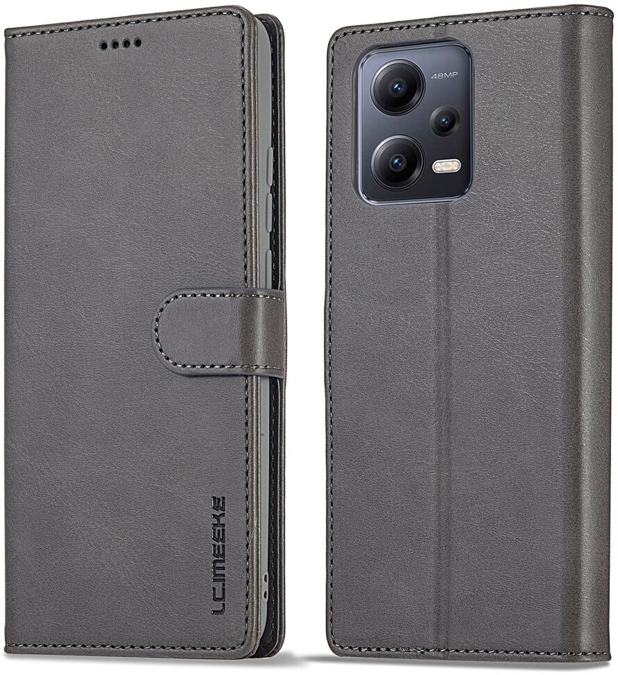 LC.IMEEKE Xiaomi Redmi Note 12 Pro/Poco X5 Pro Hoesje Book Case Grijs afbeelding 1