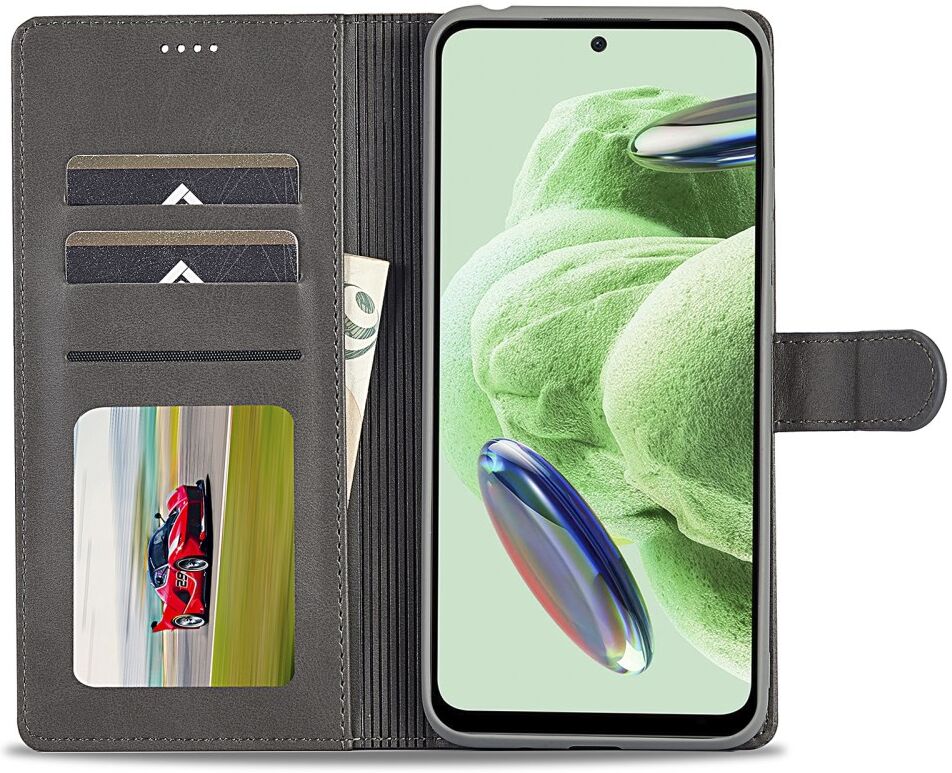 LC.IMEEKE Xiaomi Redmi Note 12 Pro/Poco X5 Pro Hoesje Book Case Grijs afbeelding 5