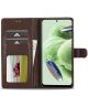 LC.IMEEKE Xiaomi Redmi Note 12 Pro/Poco X5 Pro Hoesje Book Case Bruin