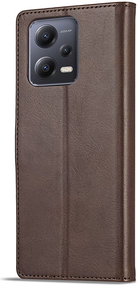 LC.IMEEKE Xiaomi Redmi Note 12 Pro/Poco X5 Pro Hoesje Book Case Bruin afbeelding 4