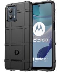 Motorola Moto G53 Hoesje Shock Proof Rugged Shield Back Cover Zwart