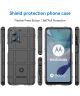 Motorola Moto G53 Hoesje Shock Proof Rugged Shield Back Cover Zwart