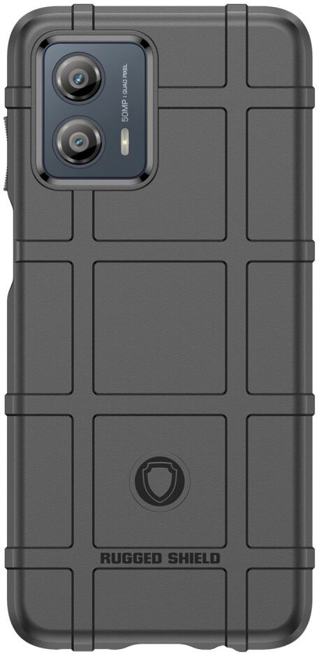 Motorola Moto G53 Hoesje Shock Proof Rugged Shield Back Cover Zwart afbeelding 2
