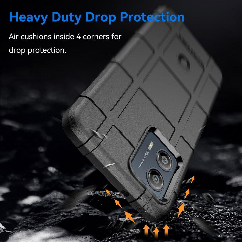 Motorola Moto G53 Hoesje Shock Proof Rugged Shield Back Cover Zwart afbeelding 3